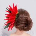 Hot Sale Artificial Plumeria Flower Hair Clip